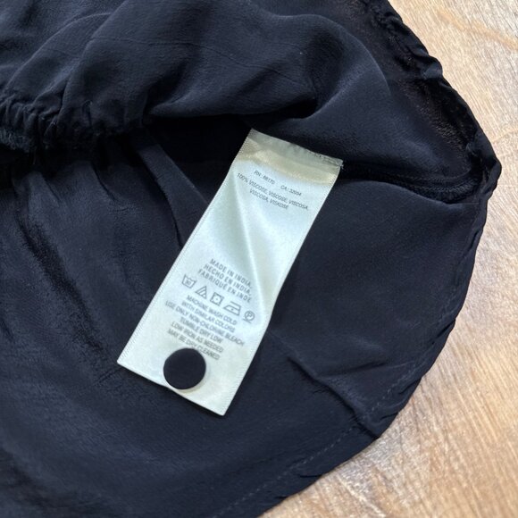 Feather Bone Anthrolpologie Lace Neck Peplum Blouse Size 2 - Picture 7 of 7